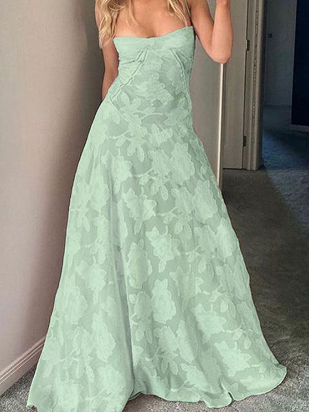 all about you Women Self Design Maxi Dress