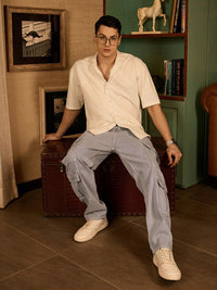 DENNISON Korean Baggy Fit Cargo Jeans