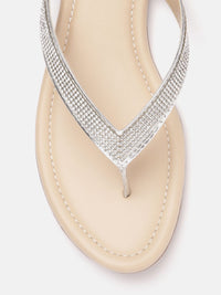 Lino Perros Women Embellished Open Toe Flats