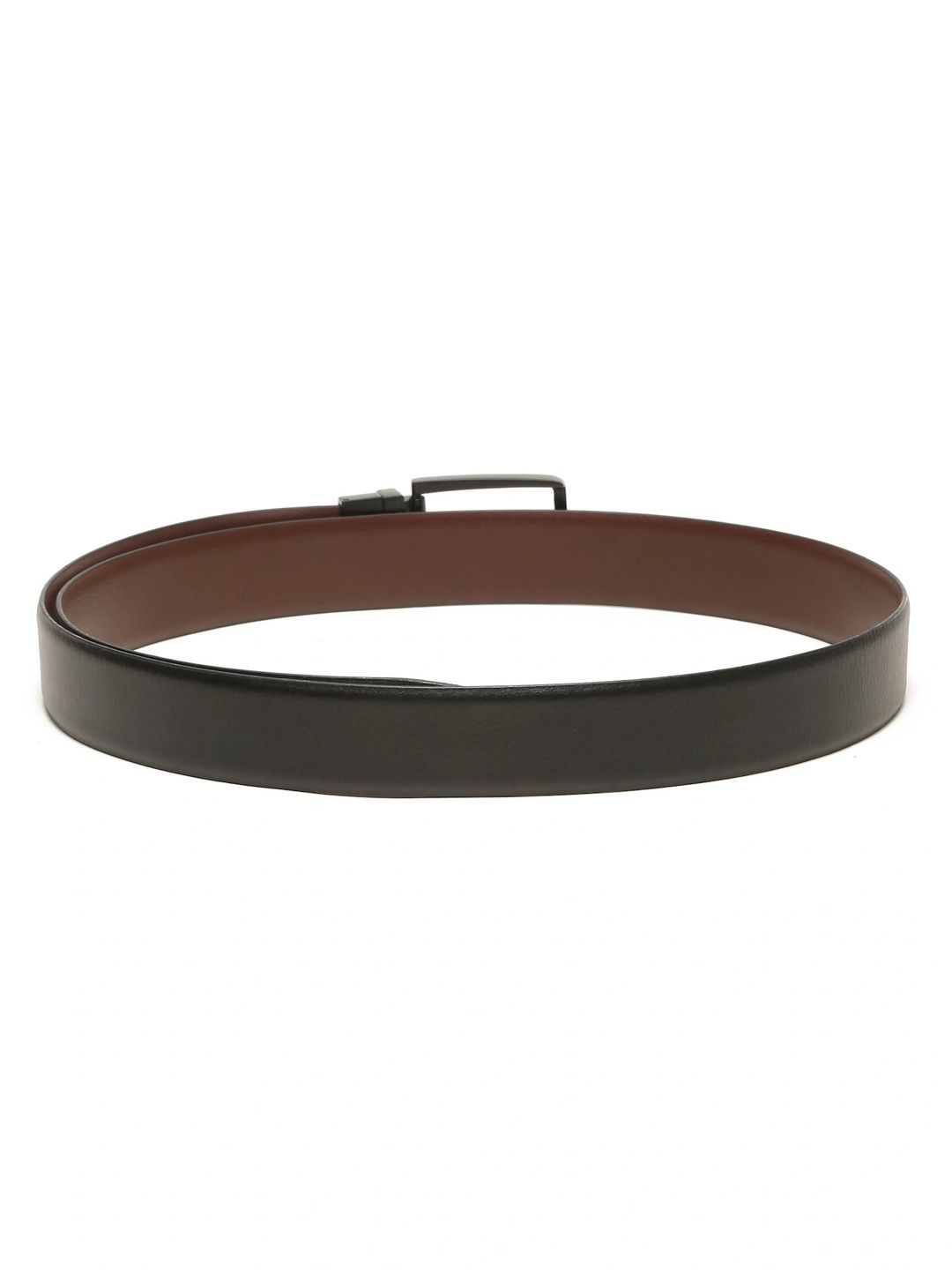 Teakwood Leathers Men Textured Leather Reversible Formal Belt