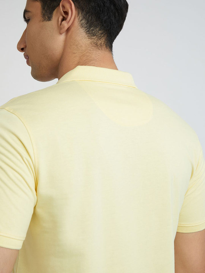 Park Avenue Cotton Rich Striped Polo Collar Slim Fit T-shirt
