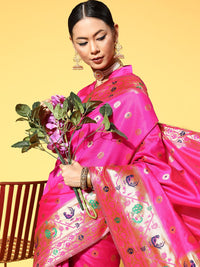 Saree mall Ethnic Motifs Saree With Woven Design Border