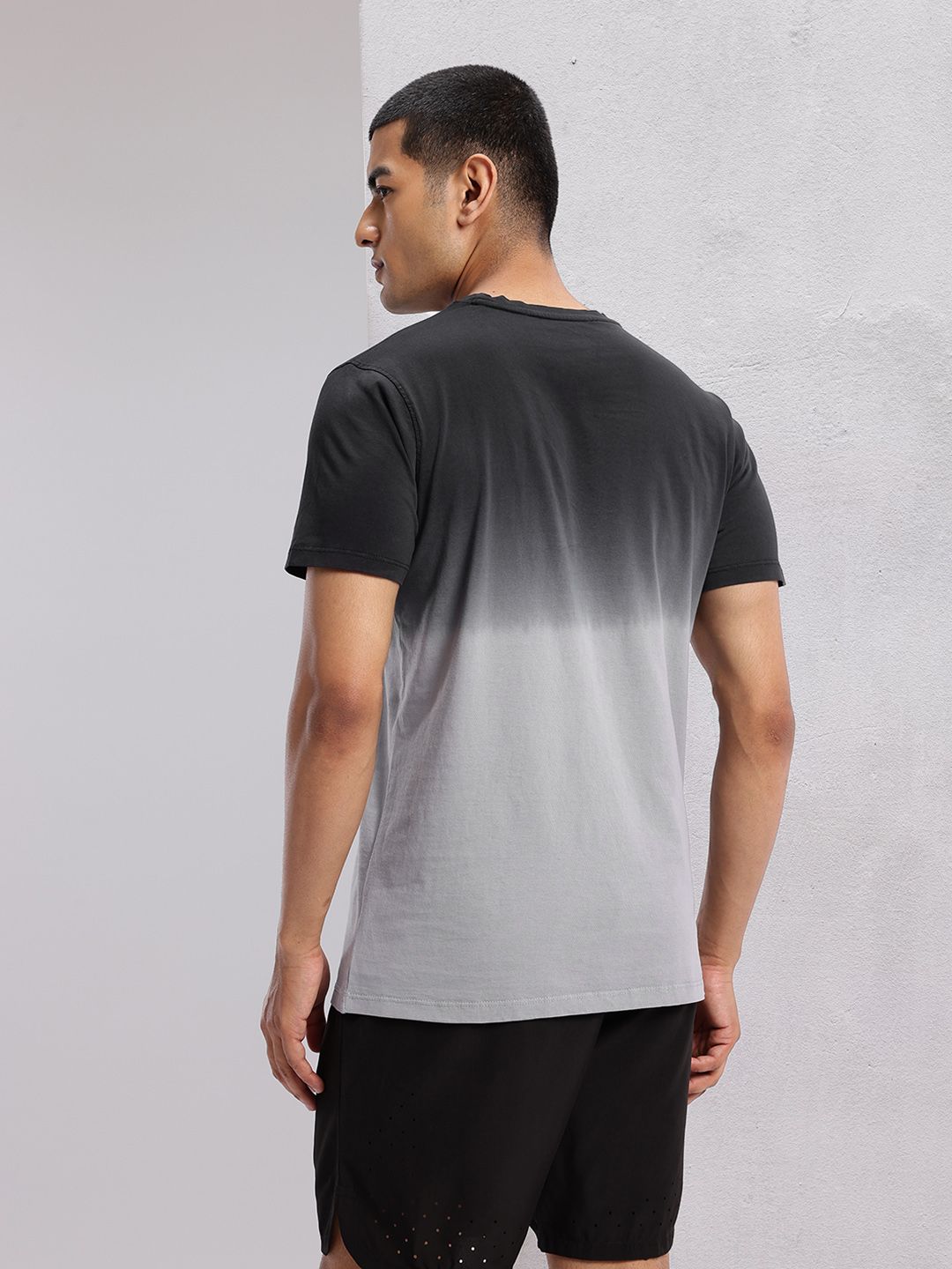 HRX by Hrithik Roshan Ombre Dyed Pure Cotton Lifestyle T-shirt