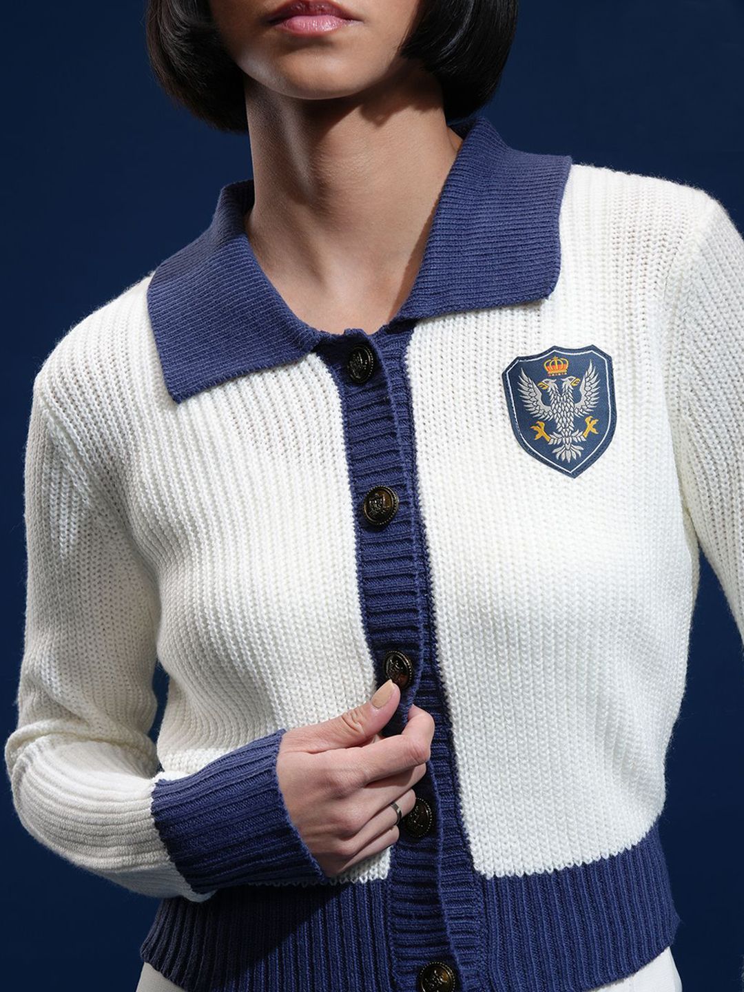 Tokyo Talkies Women Full Sleeve Cardigan Sweater