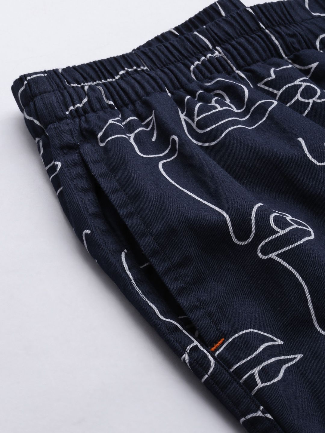 The Indian Garage Co Men Navy Blue Printed Pure Cotton Boxers 1120-BXR10-09