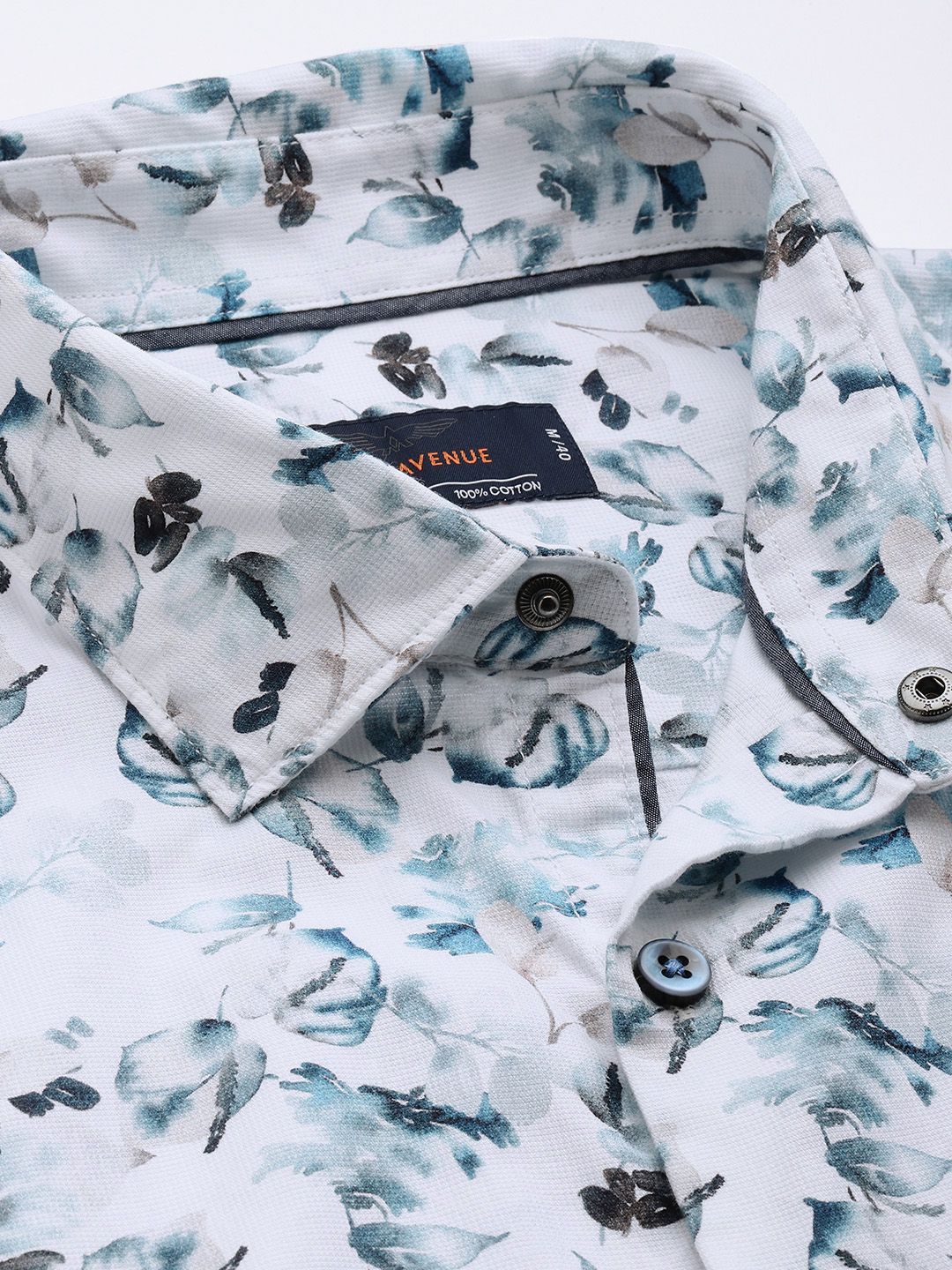 Park Avenue Pure Cotton Slim Fit Floral Printed Shirt