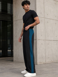 Eszett Black High-Rise Solid Joggers