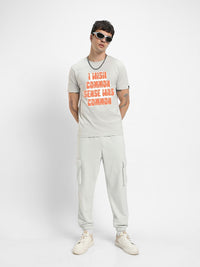 Bewakoof Men Typography Printed Round Neck Cotton T-shirt