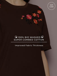 DILLINGER Women's Oversized Embroidery Tshirt