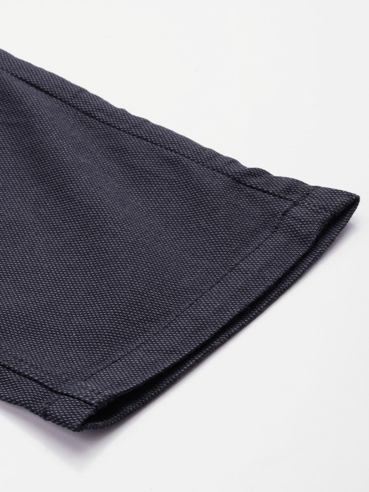 Being Human Men Self Design Textured Chinos Trousers