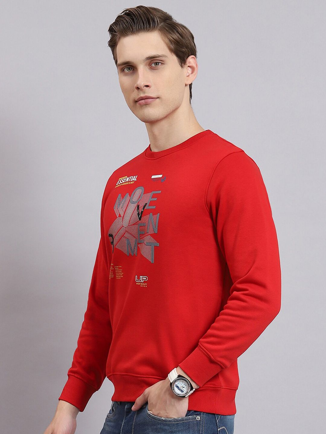 Monte Carlo Graphic Printed Round Neck Sweatshirt