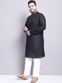 Kurta Sulam Motif Etnik SOJANYA PLUS Dengan Baju Tidur & Jaket Nehru