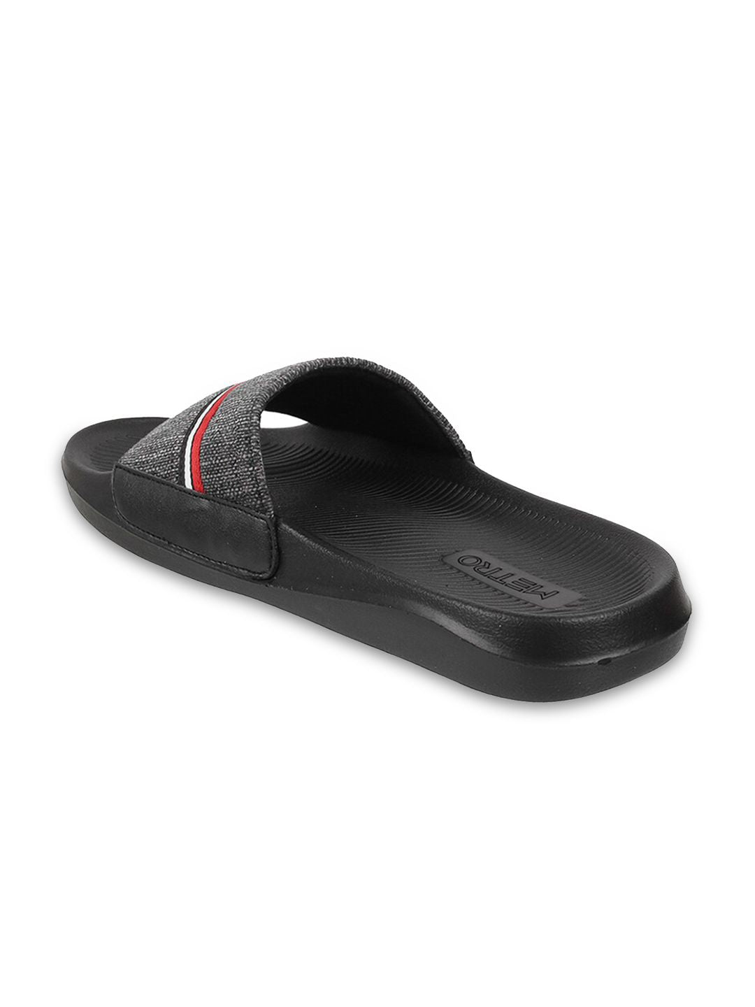 Metro Men Striped Sliders