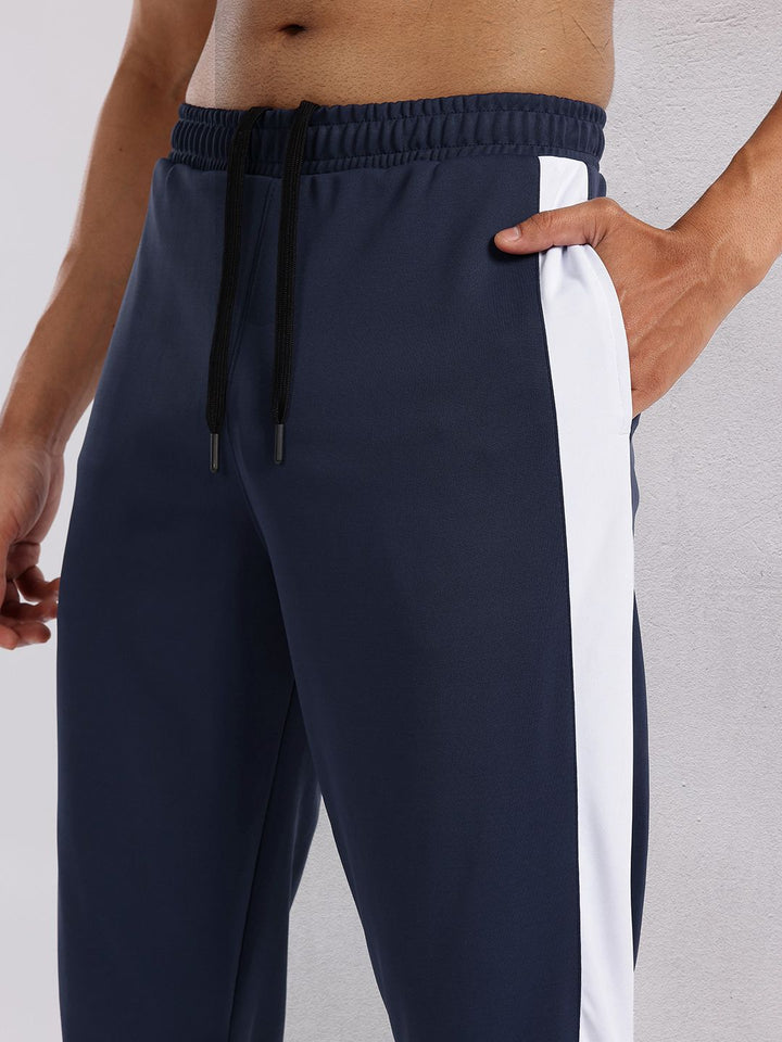 HRX by Hrithik Roshan Men Side Striped Rapid-Dry Mid-Rise Training Joggers