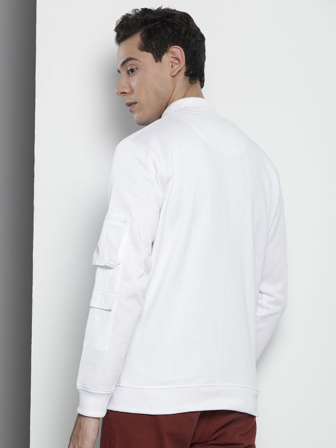 The Indian Garage Co Men White Printed Sweatshirt