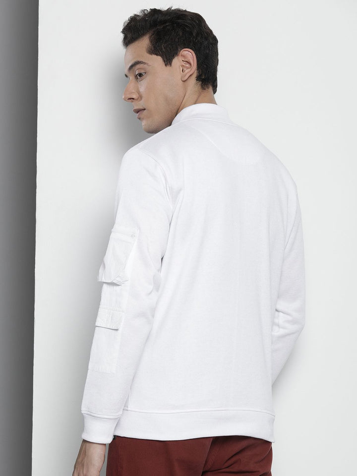 The Indian Garage Co Men White Printed Sweatshirt
