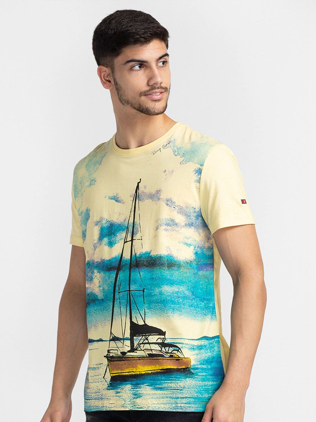 Being Human Graphic Printed Round Neck T-shirt