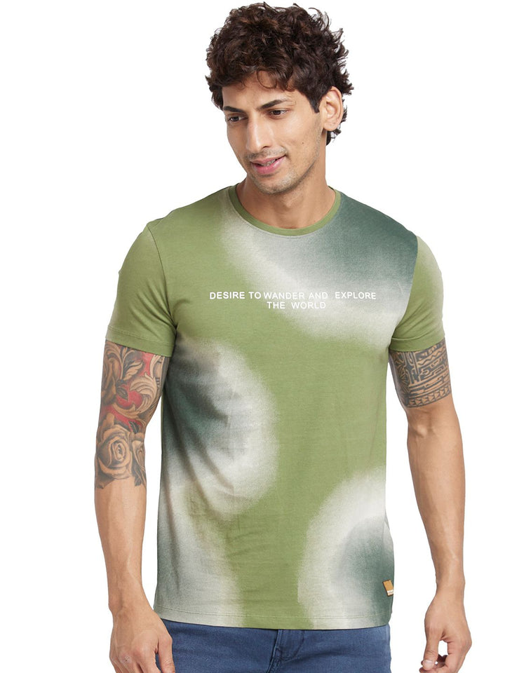 Being Human Men Green T-shirt