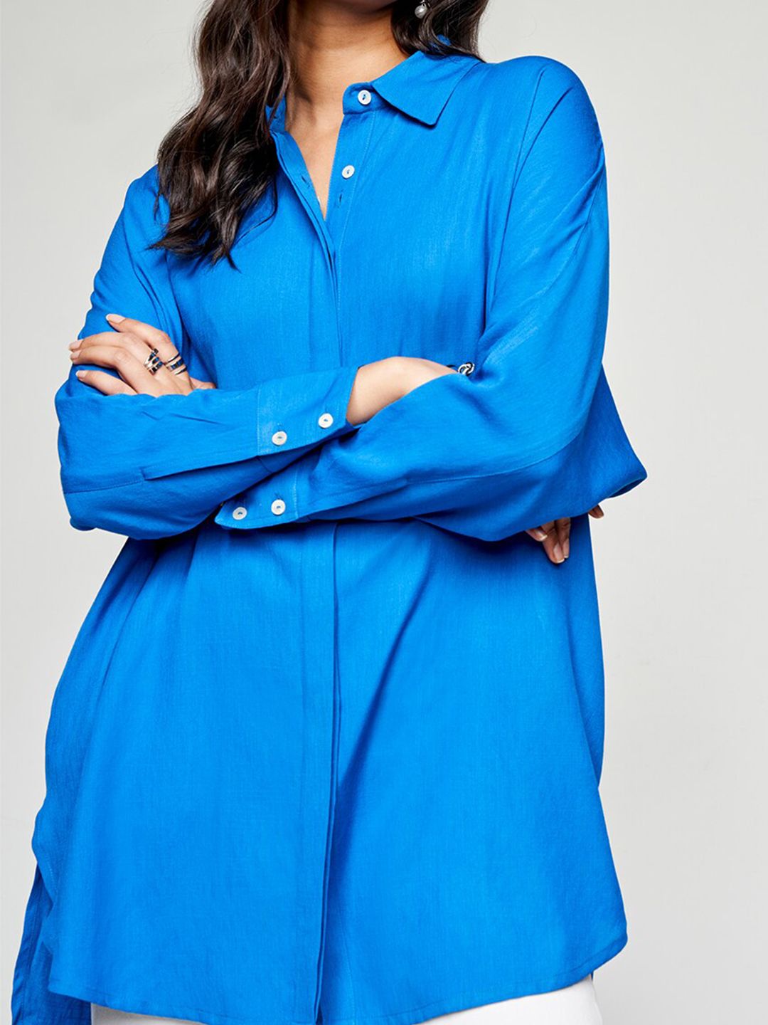 AND Shirt Collar Shirt Style Top