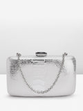 Lino Perros Snake Skin Textured Box Clutch