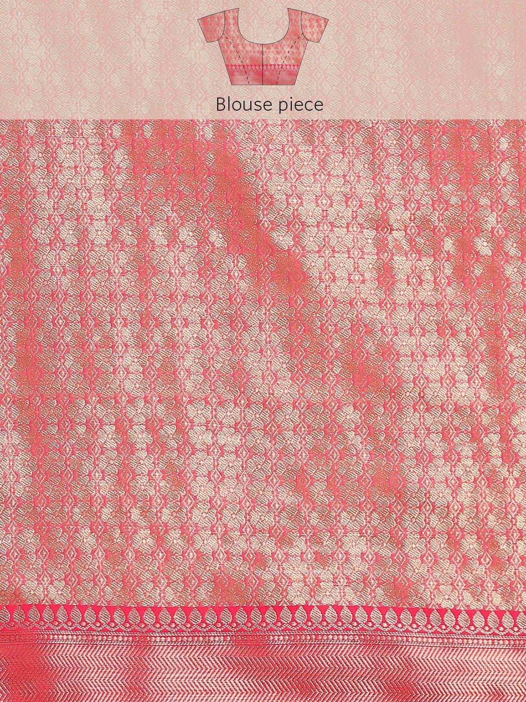 Silk Land Woven Kalamkari Art Silk Chanderi Digital Print Saree