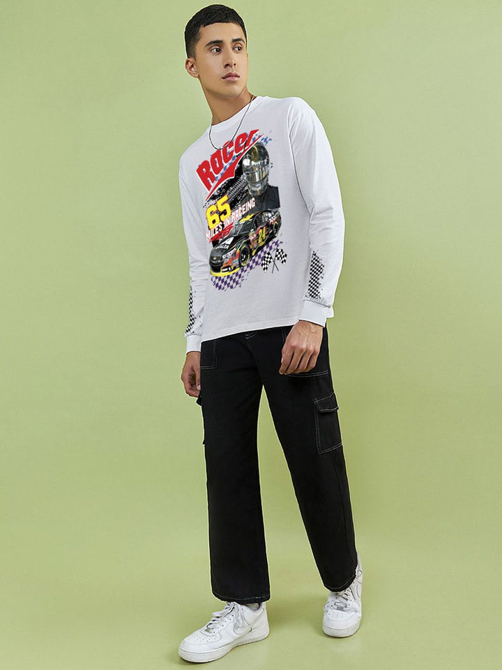 Bewakoof Graphic Printed Round Neck Pure Cotton T-shirt