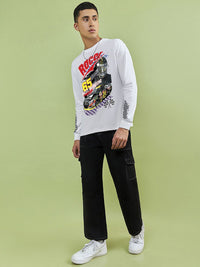 Bewakoof Graphic Printed Round Neck Pure Cotton T-shirt