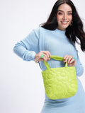 DressBerry Floral Self-Design Quilted Handheld Bag