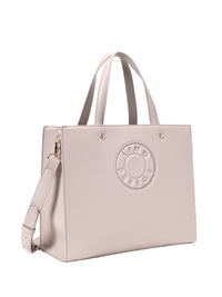 Lino Perros Brand Logo Printed Structured Handheld Bag