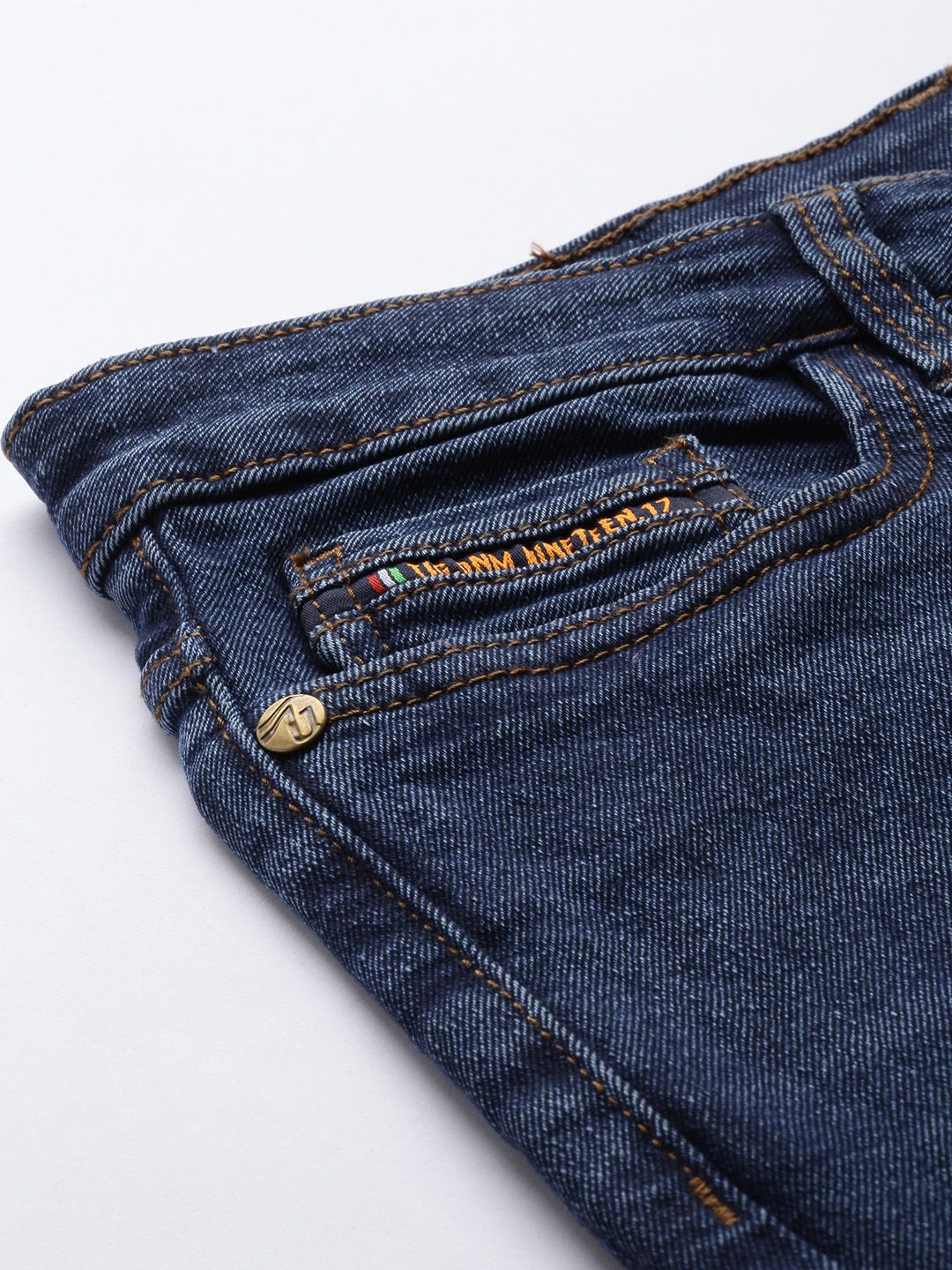 The Indian Garage Co Men Bootcut Light Fade Stretchable Jeans