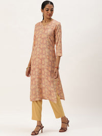 KALINI Ethnic Motifs Printed Straight Kurta