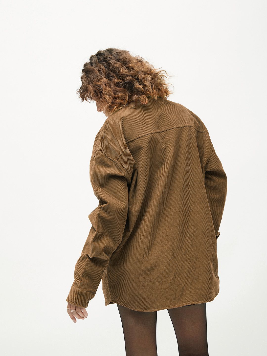 SASSAFRAS Spread Collar Pure Cotton Oversized Shackets