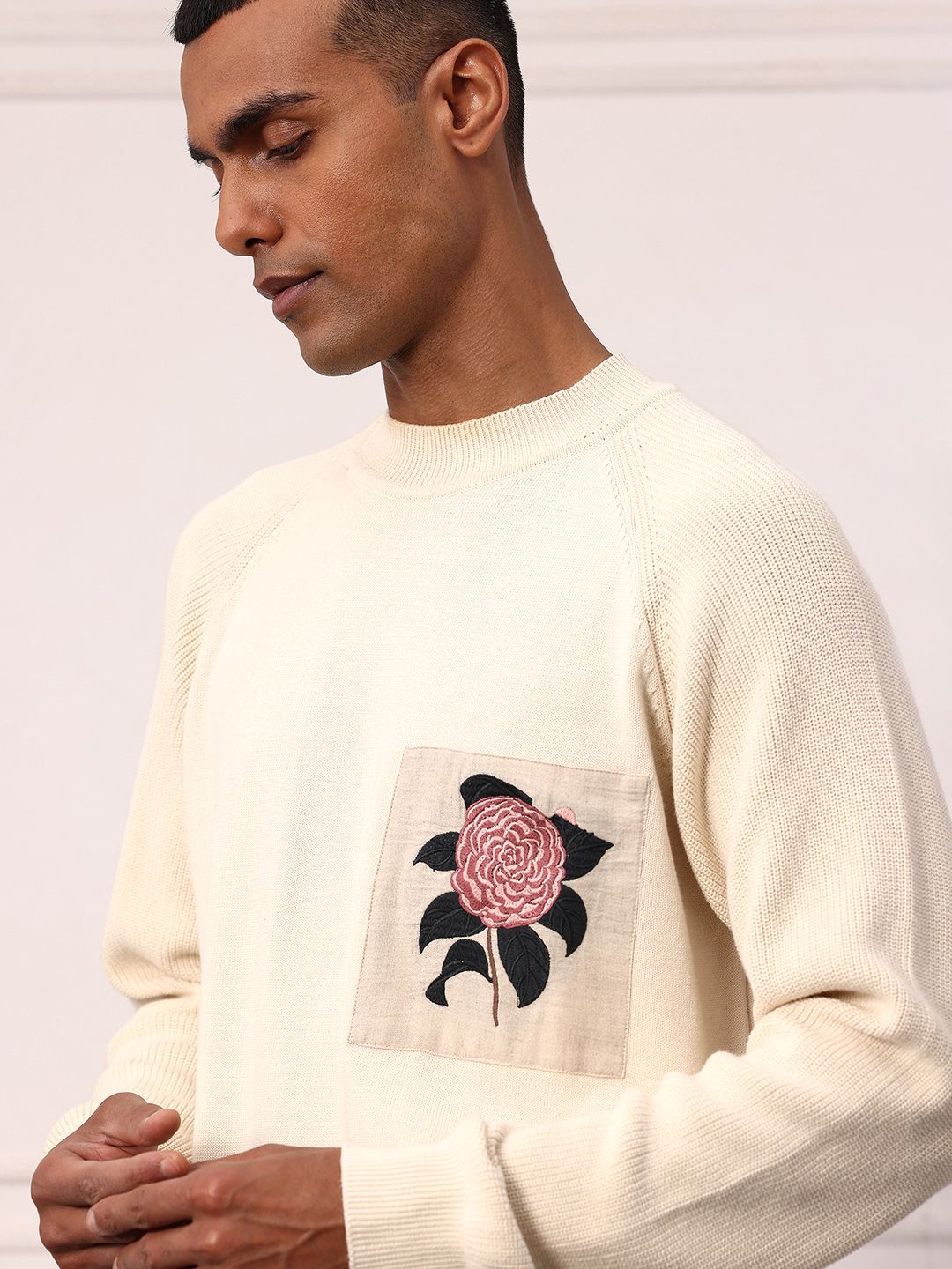 Mr Bowerbird Pure Cotton Oversized Sweater with Applique