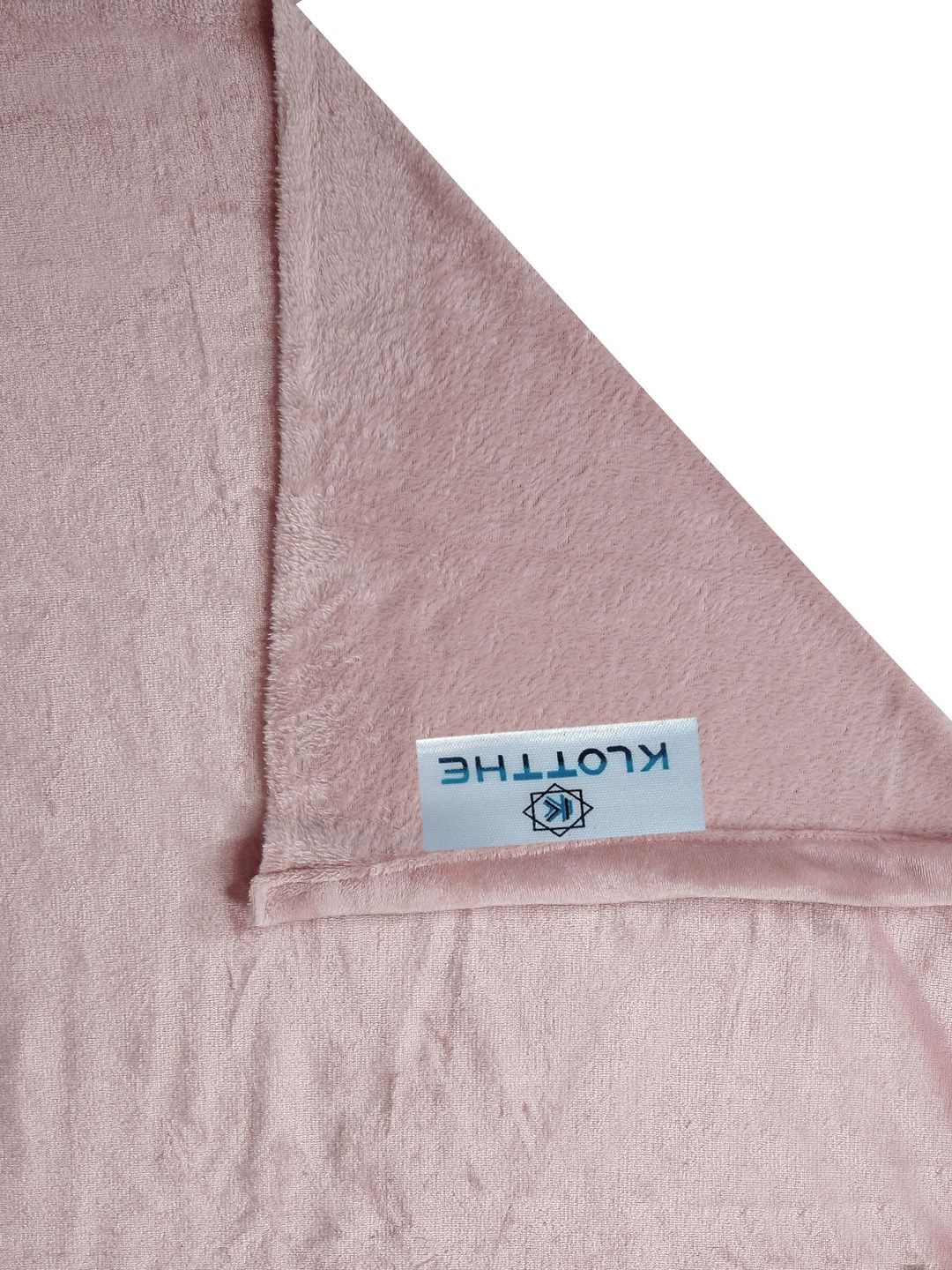 KLOTTHE Pink 300 TC Woolen King Bedsheet with 2 Pillow Covers