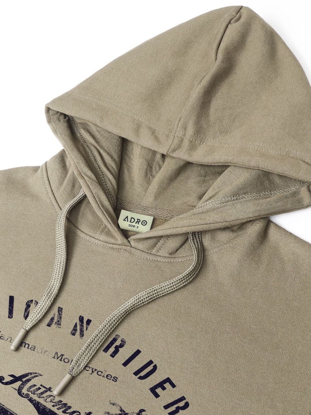 ADRO Men Printed Hooded Pullover Sweatshirt
