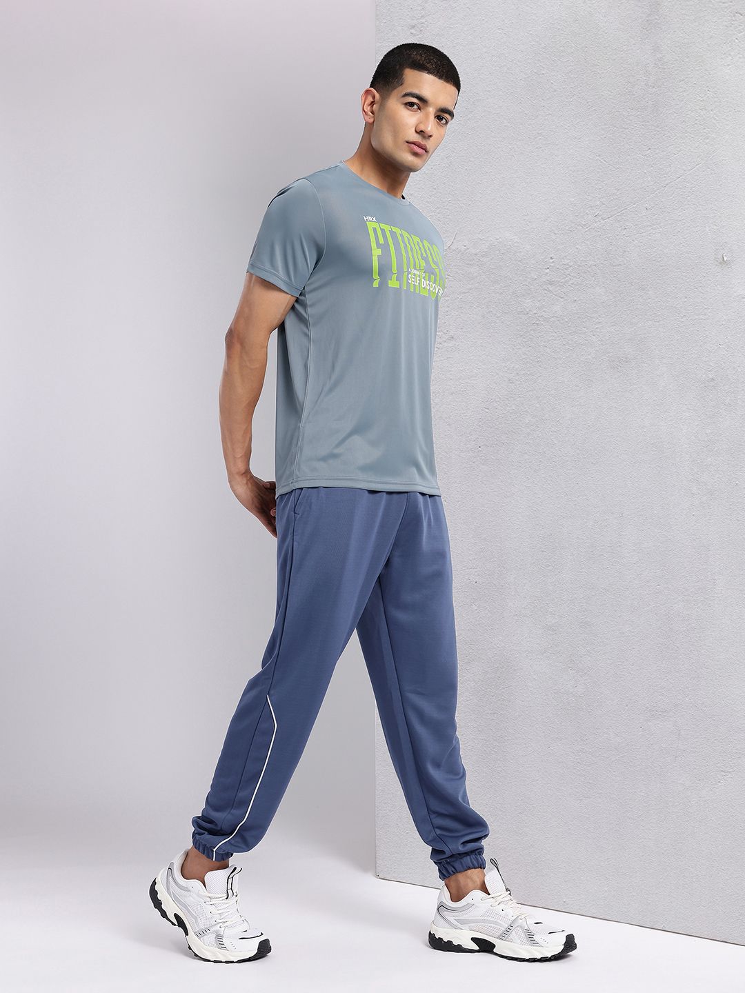 HRX by Hrithik Roshan Typography Printed Rapid-Dry Training T-shirt