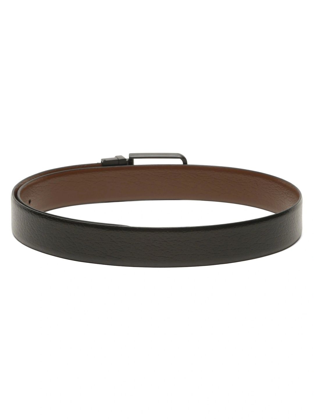 Teakwood Leathers Men Textured Leather Reversible Belt