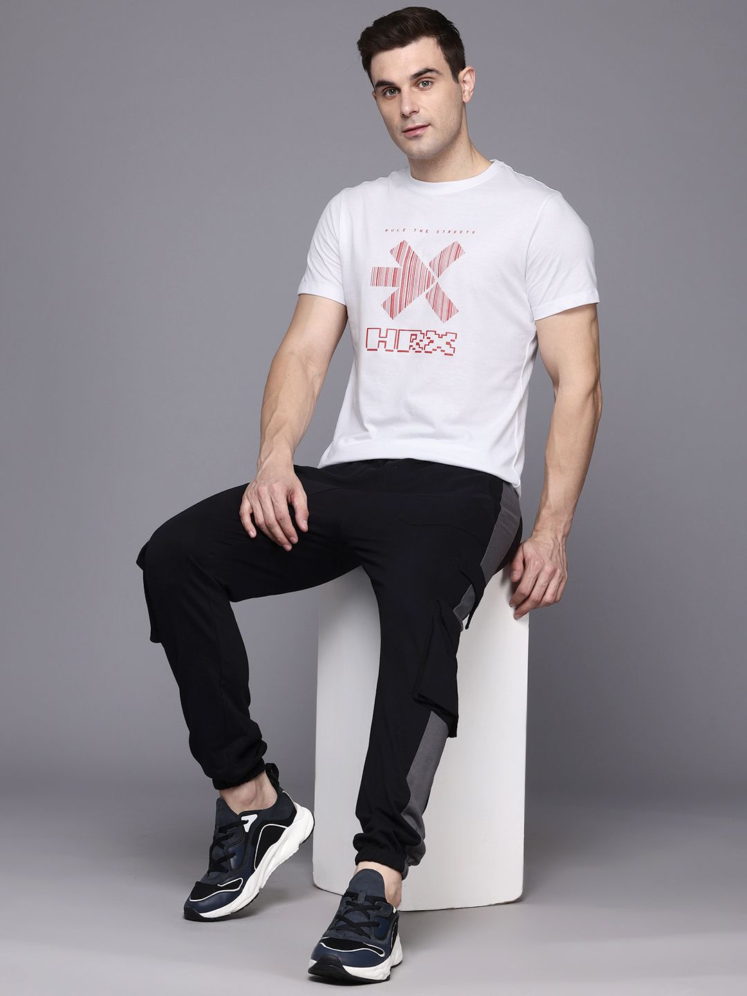 HRX by Hrithik Roshan Men Brand Logo Printed T-shirt