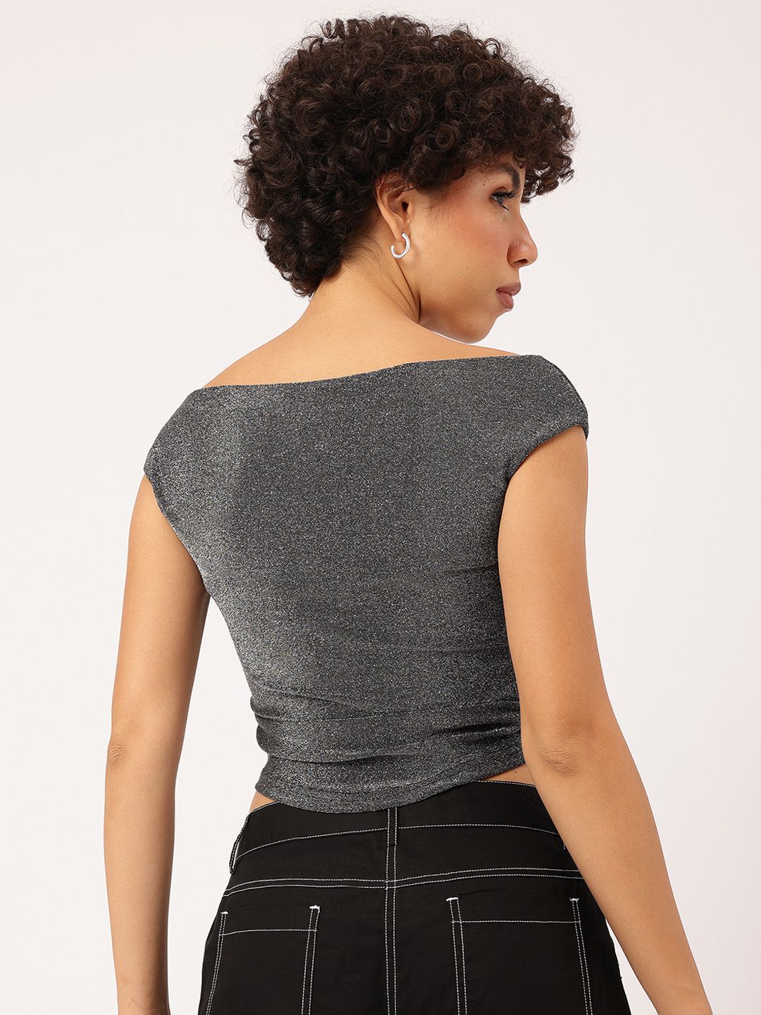 DressBerry Disco Bling Fitted Top
