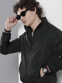 The Indian Garage Co Men Regular Fit Zip-Front Bomber Jacket