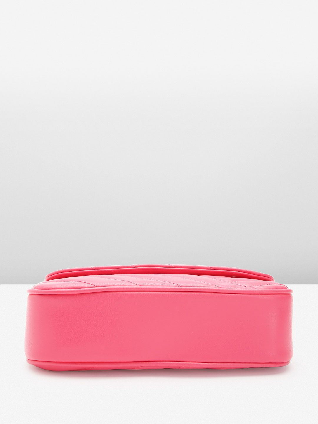 Lino Perros Structured Shoulder Bag with Quilted Detail