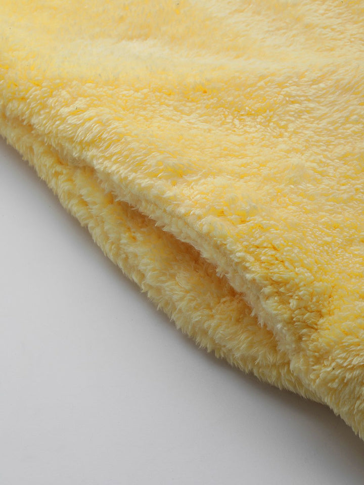 SASSAFRAS Women Yellow Faux Fur Tailored Jacket