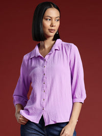 all about you Knitted Opaque Casual Shirt
