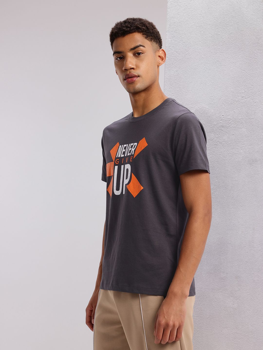 HRX by Hrithik Roshan Men Typography Printed T-shirt