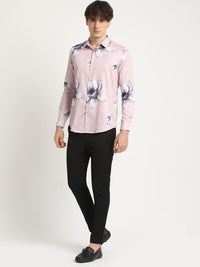 THE BEAR HOUSE Men FloralPrinted Slim Fit Casual Shirt