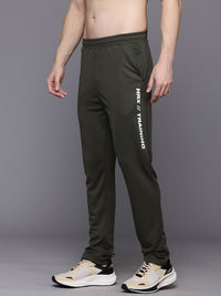 HRX by Hrithik Roshan Men Brand Logo Printed Detail MidRise Rapid-Dry Training Track Pants