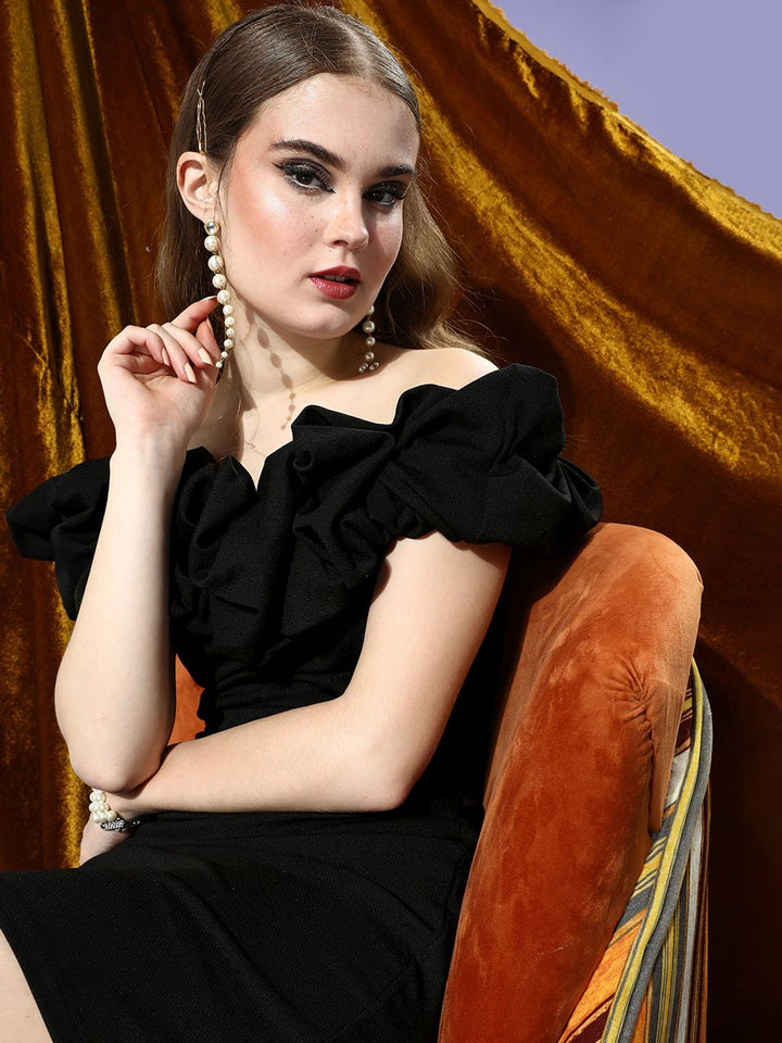 off shoulder dress myntra Off The Shoulder