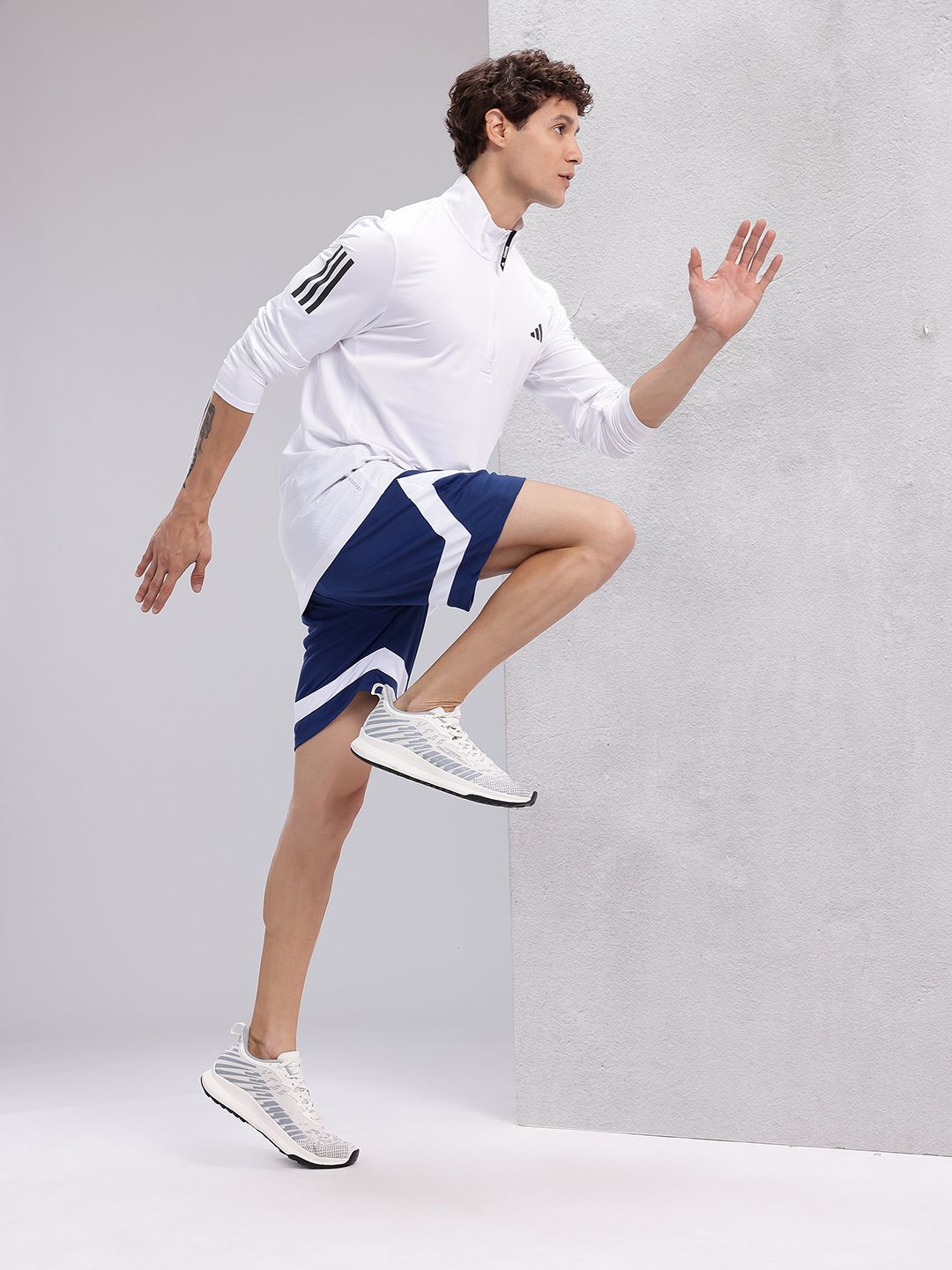 HRX by Hrithik Roshan Men Striped Rapid-Dry Running Shorts