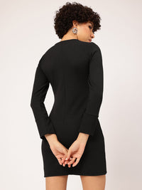 DressBerry Edgy Embrace Cut-Out Detail Bodycon Mini Dress