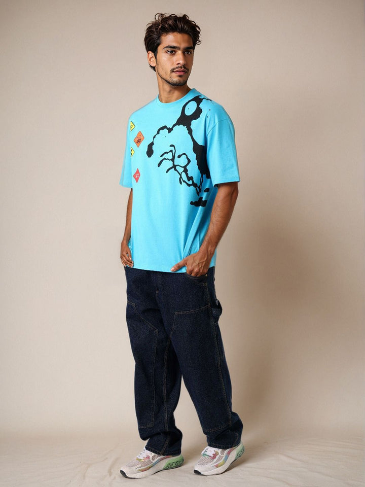 The Indian Garage Co Men Looney Tunes Graphic Printed Round Neck Cotton T-shirt